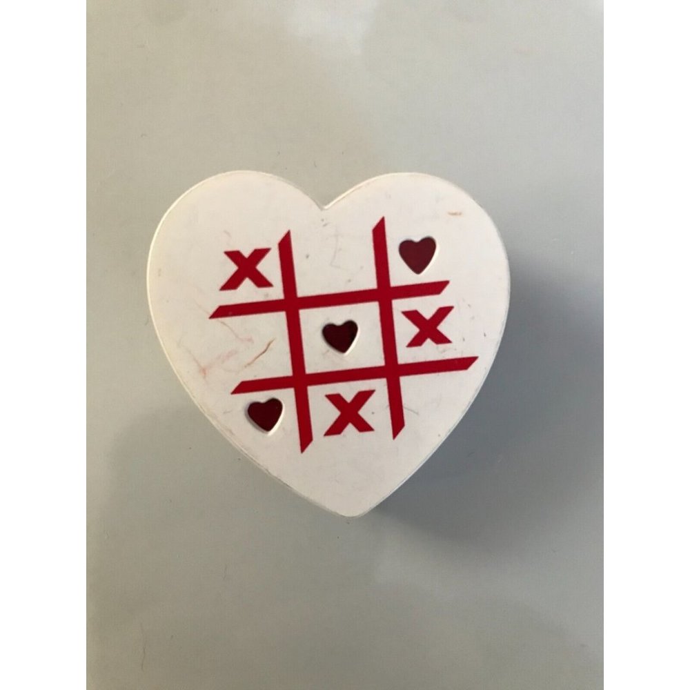 Vintage 1989 Hallmark Pin pinback button valentines day  Light up Heart Tic Tack